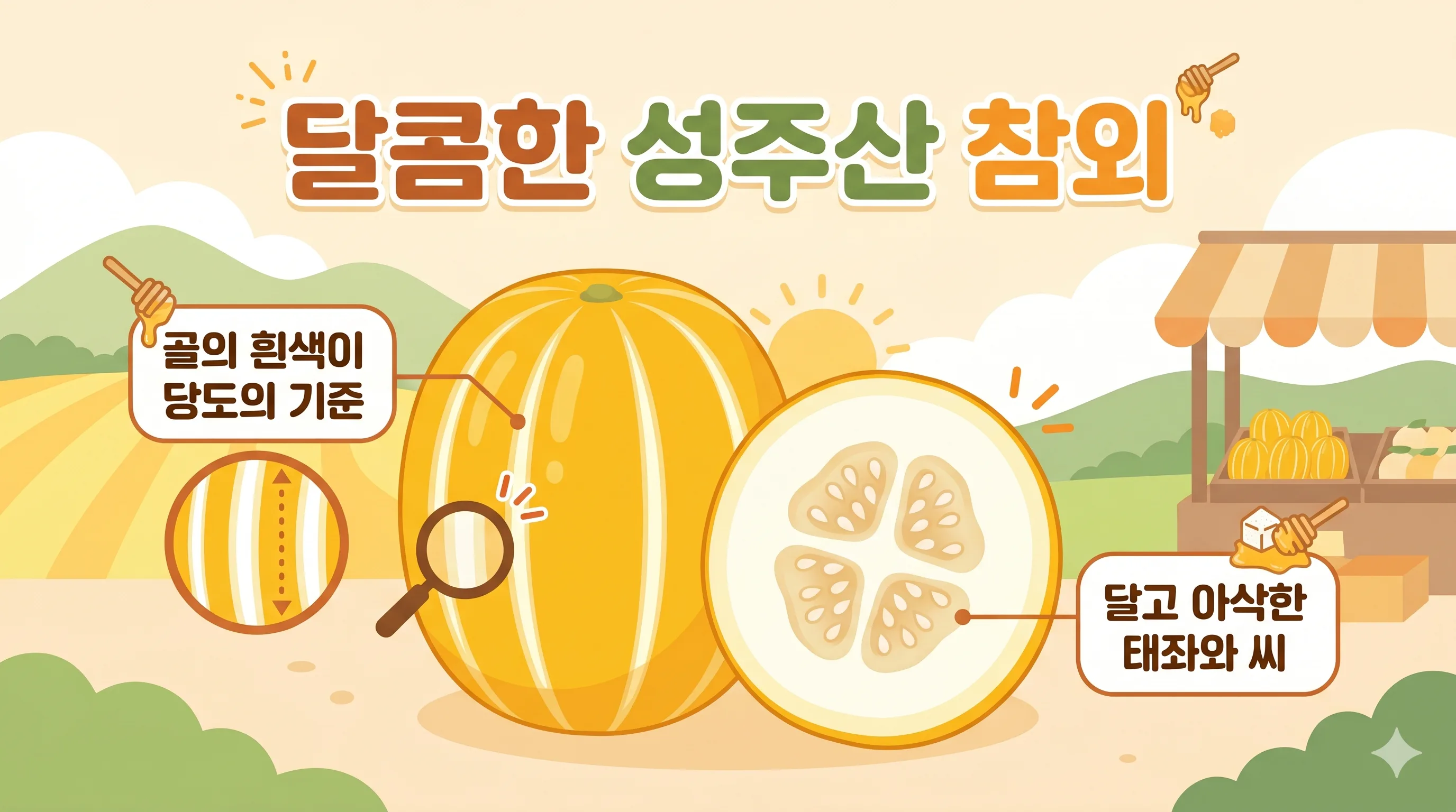 성주 참외 고르는 법 신선도