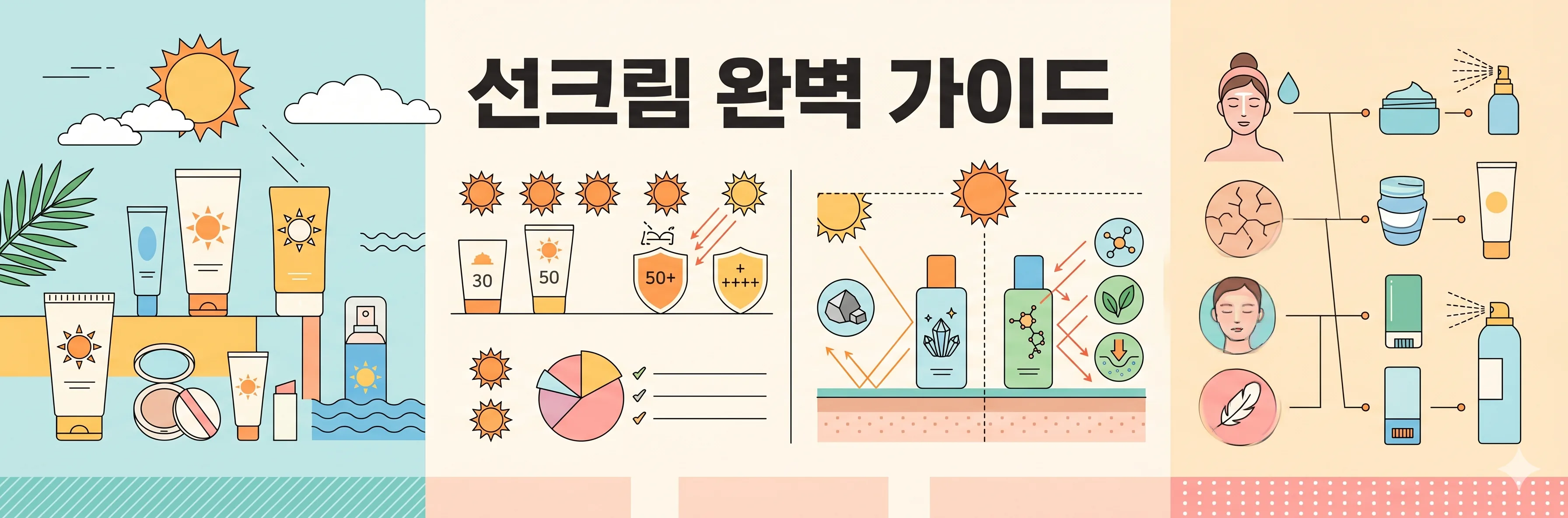 선크림 종류 비교 가이드