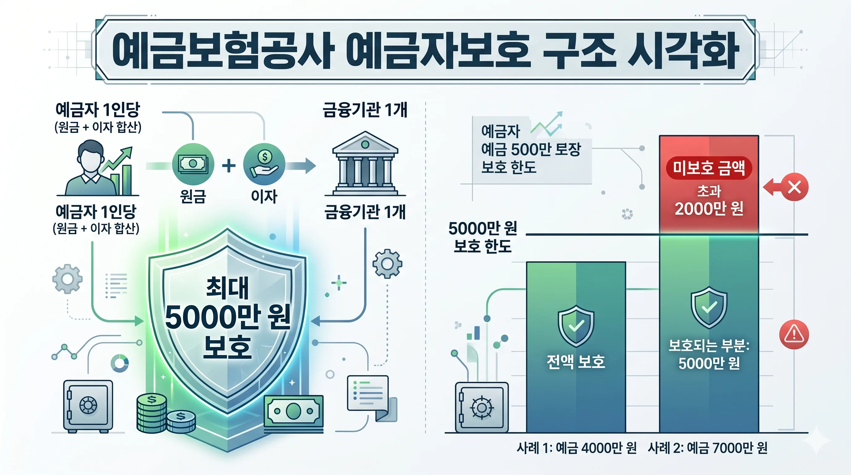 예금자보호 5000만원 한도 구조