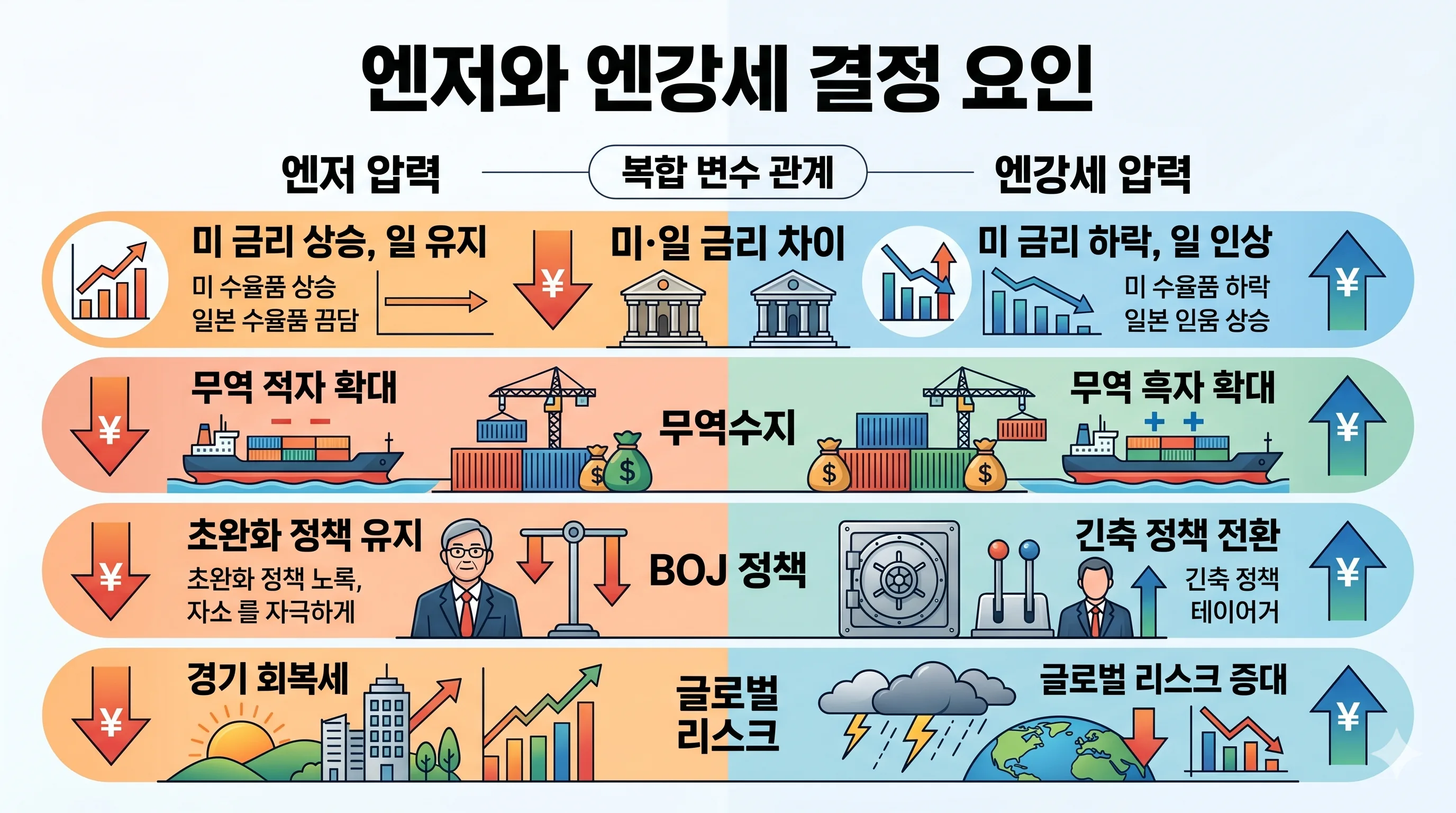 엔저 원인 금리차 BOJ 정책 요인
