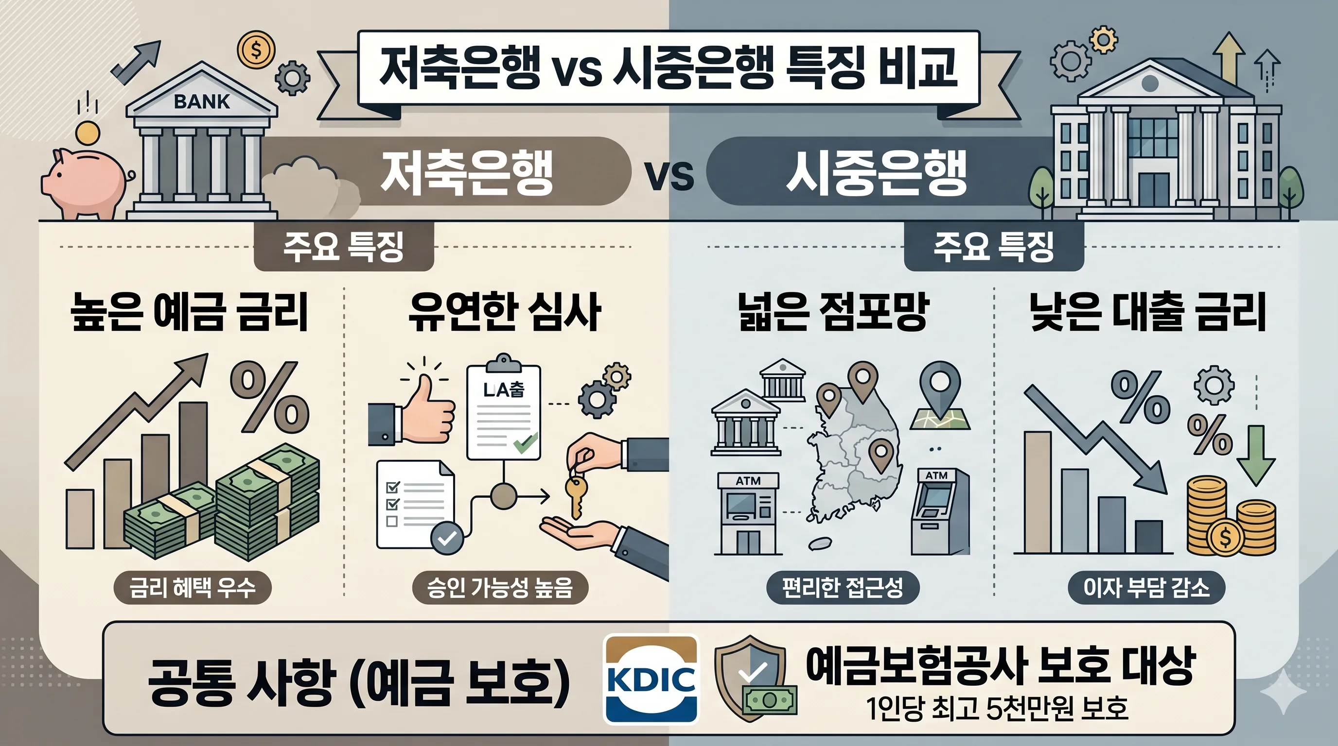 저축은행 시중은행 차이 비교