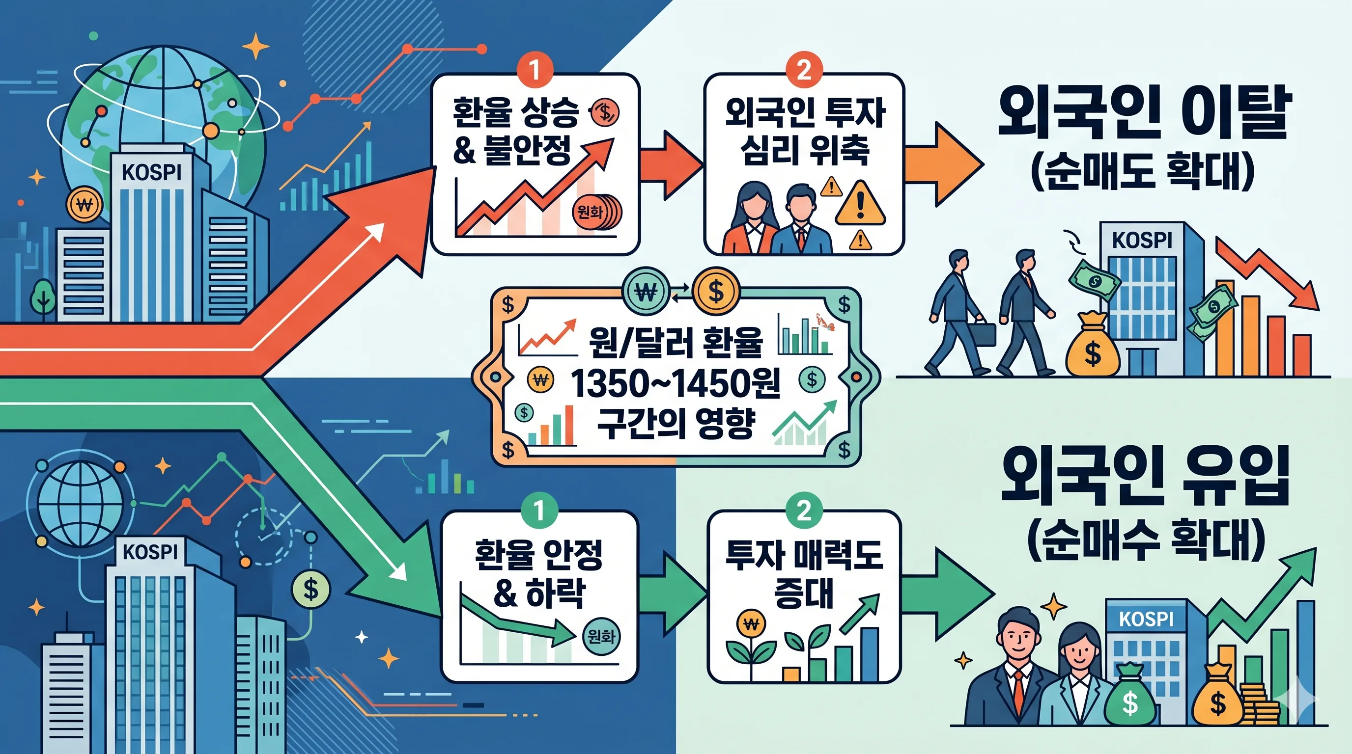 환율과 KOSPI 외국인 수급 관계
