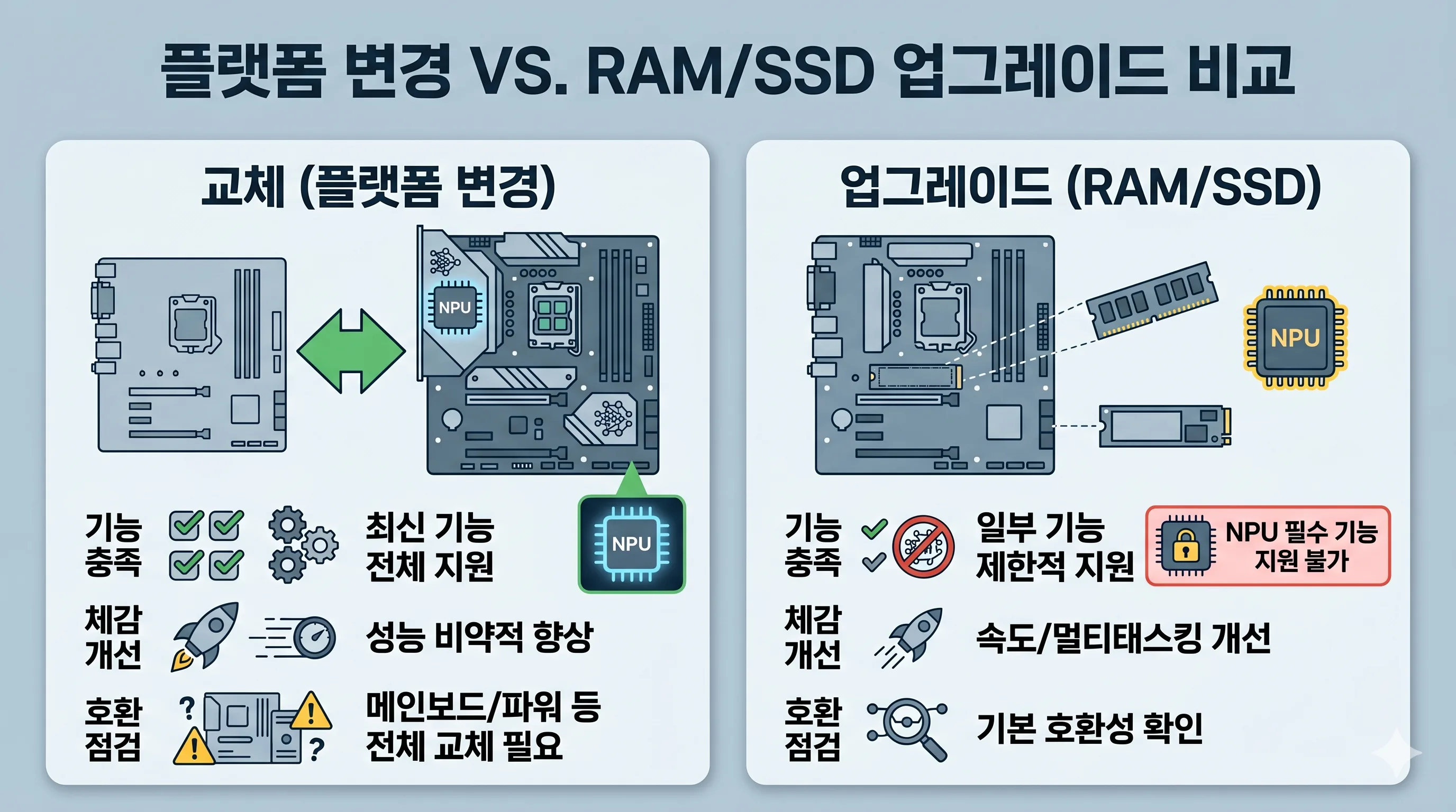 인텔 교체 업글