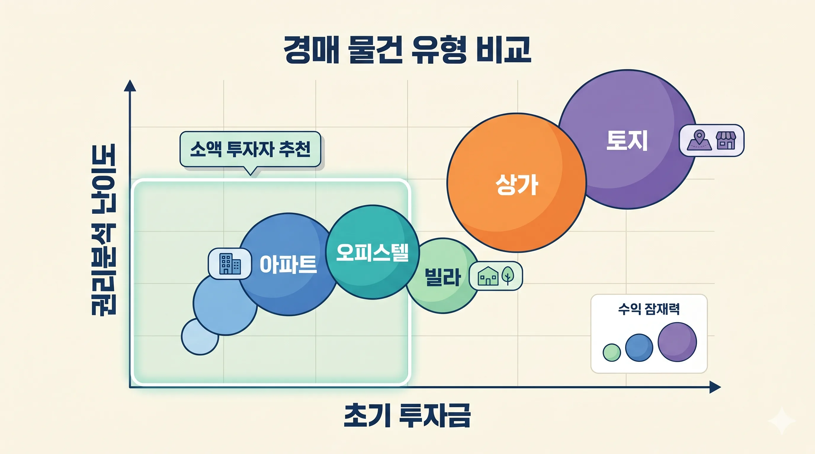 법원경매 물건 유형별 비교