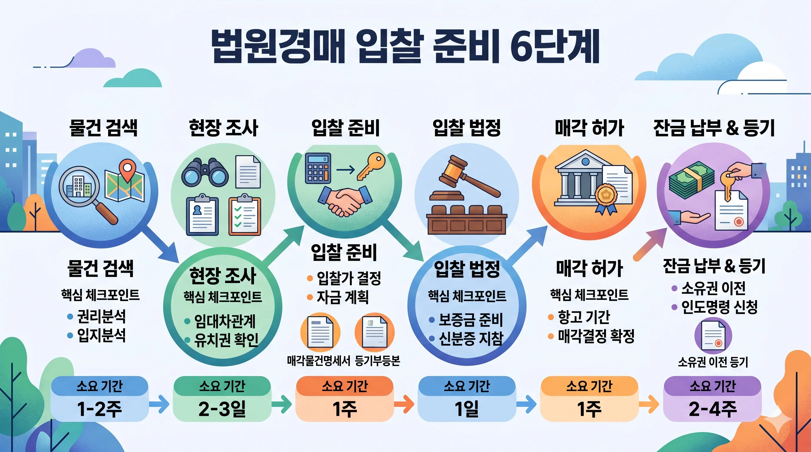 법원경매 입찰 절차 6단계