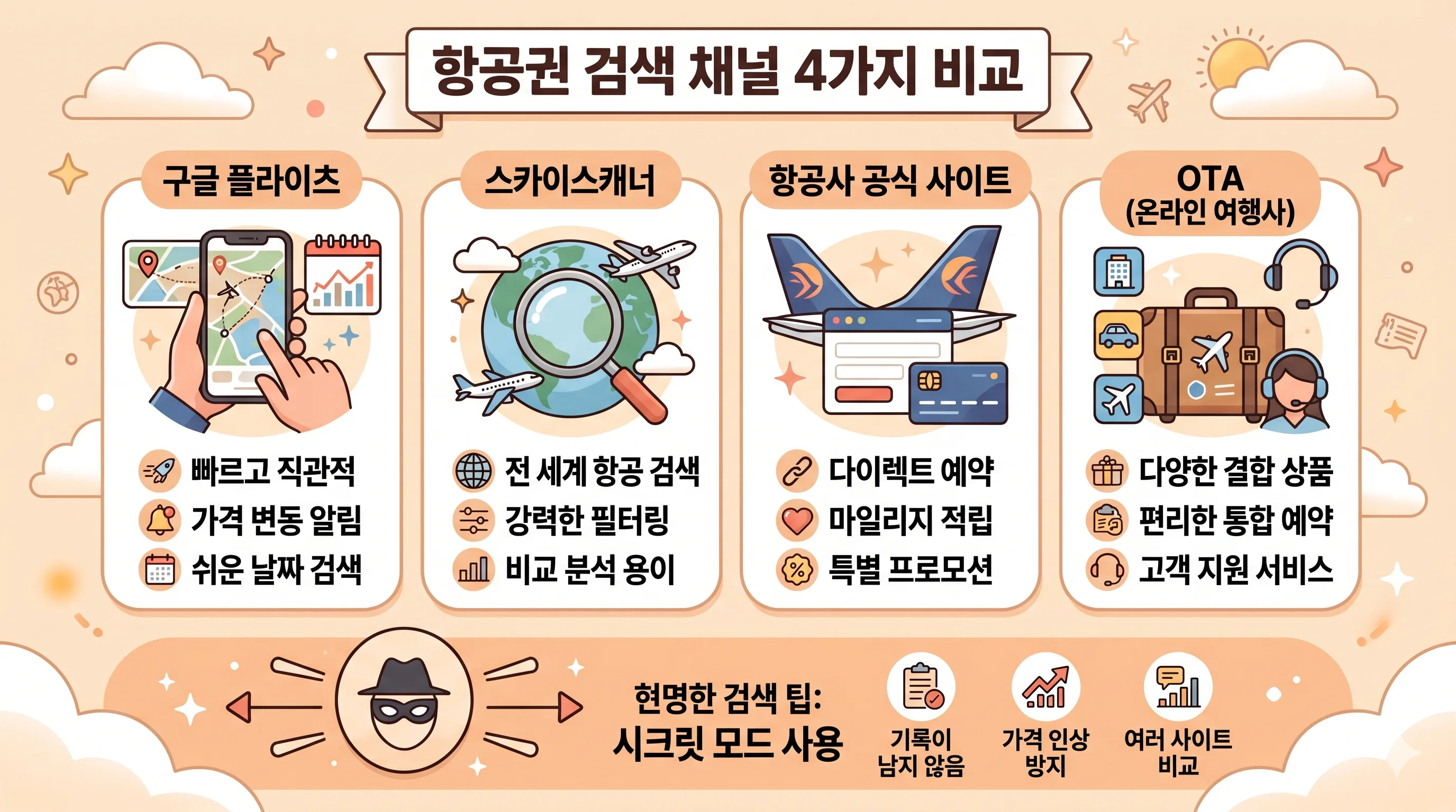 항공권 검색 도구 비교