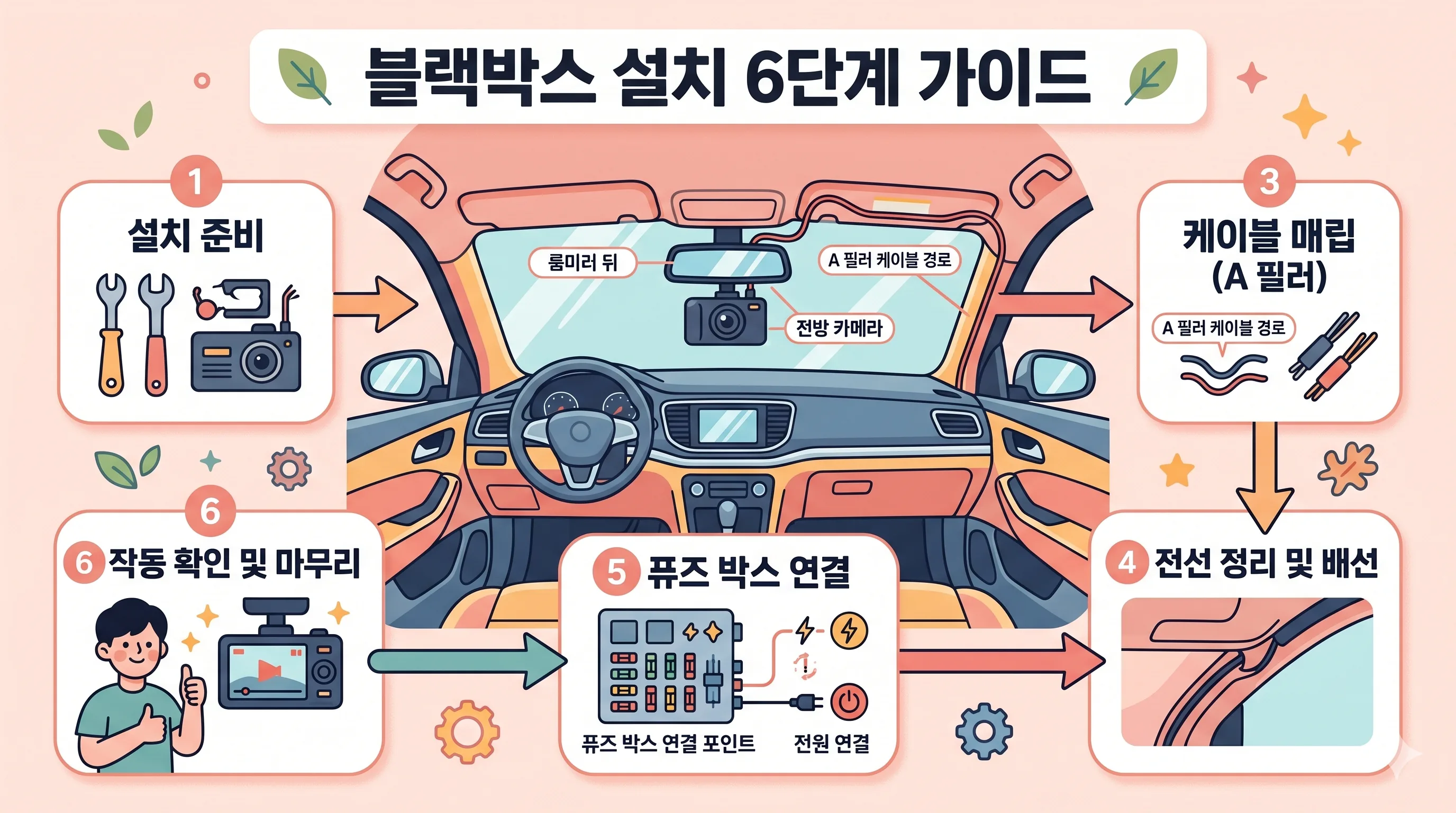 블랙박스 자가설치 단계별 가이드